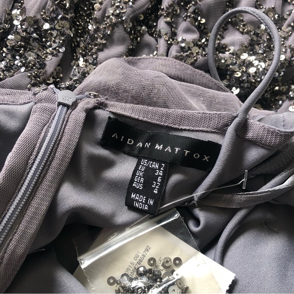 Aidan Mattox Sequin Cocktail Dress - Picture 8 of 10